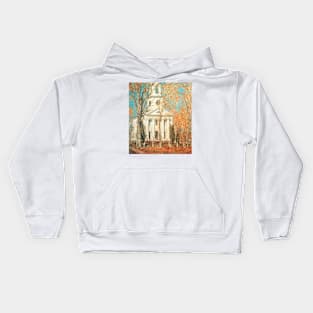 Church at Old Lyme, Connecticut by Childe Hassam Kids Hoodie